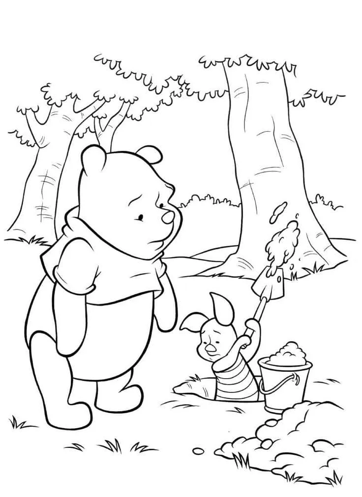 Dibujos para colorear e imprimir Winnie The Pooh