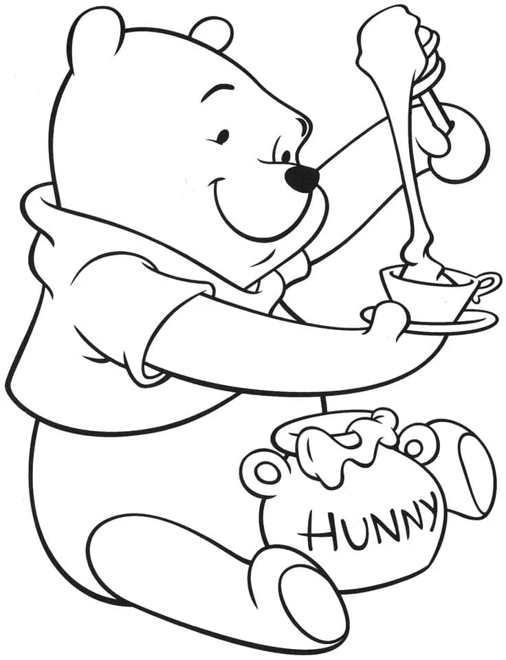 Dibujos para colorear e imprimir Winnie The Pooh