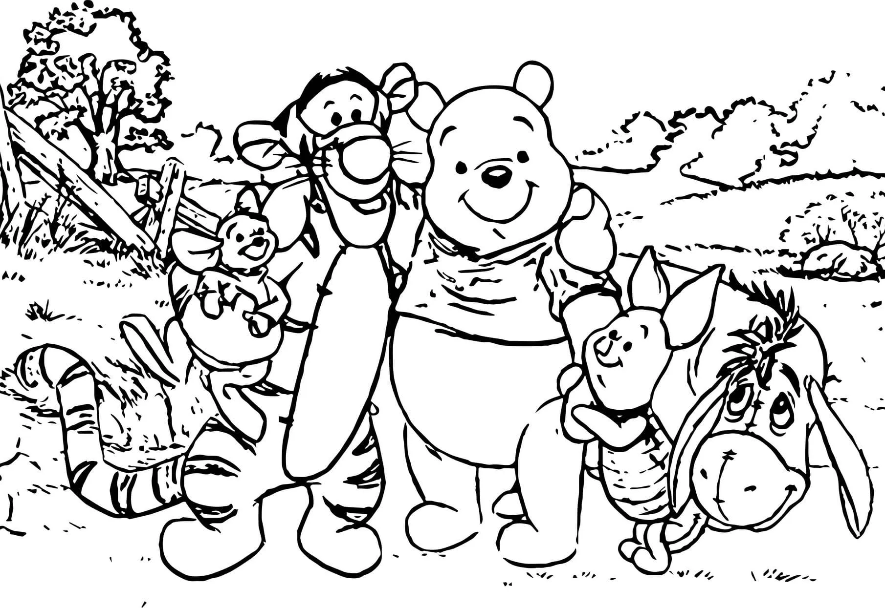 Dibujos para colorear e imprimir Winnie The Pooh