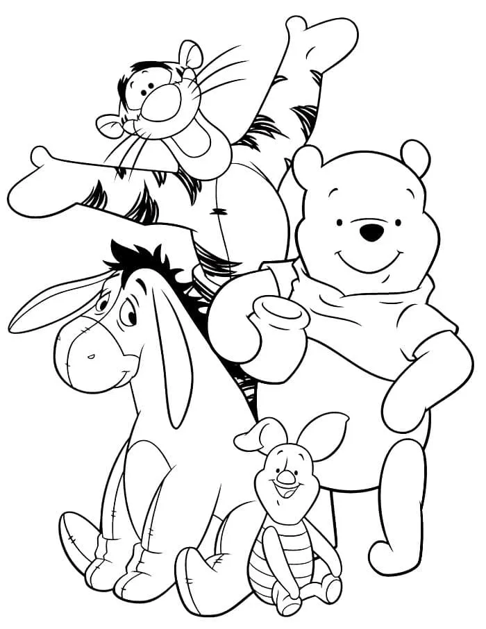 Dibujos para colorear e imprimir Winnie The Pooh