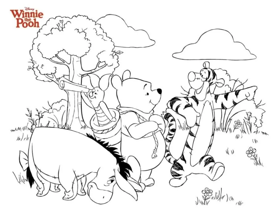 Dibujos para colorear e imprimir Winnie The Pooh