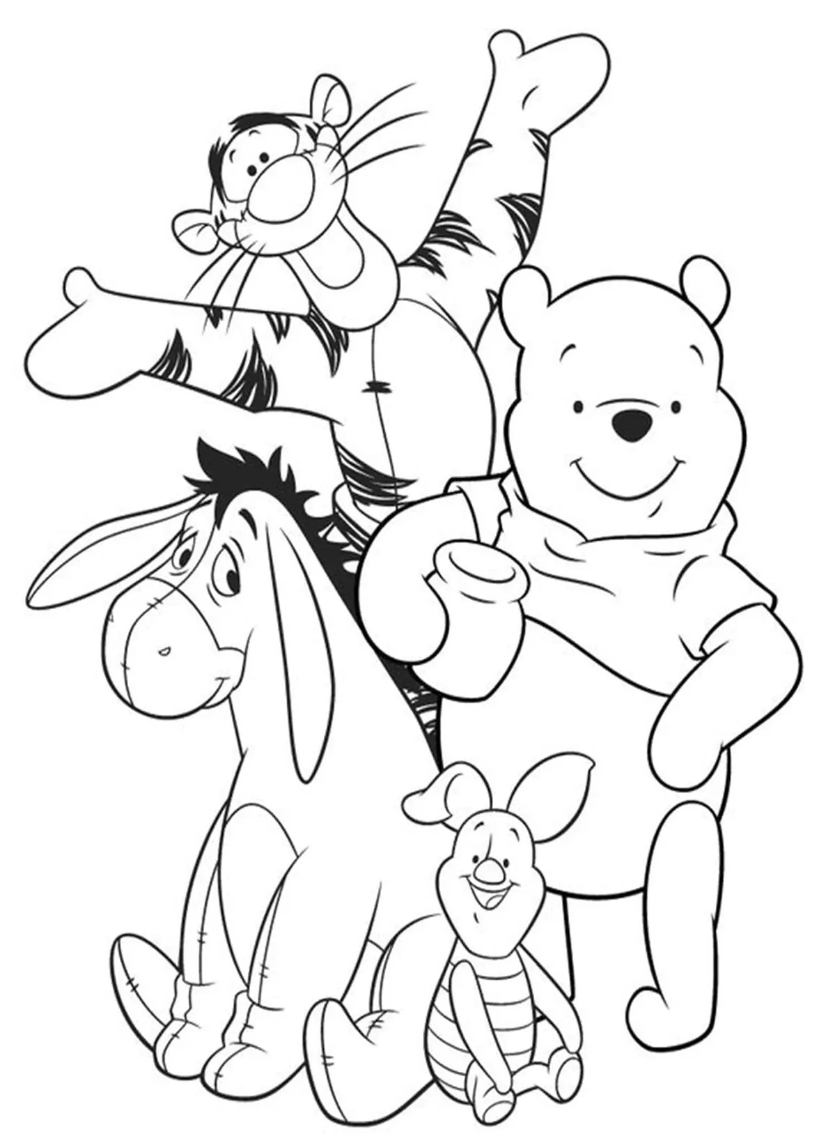 Dibujos para colorear e imprimir Winnie The Pooh