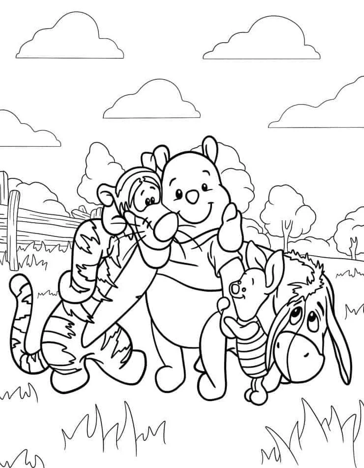 Dibujos para colorear e imprimir Winnie The Pooh