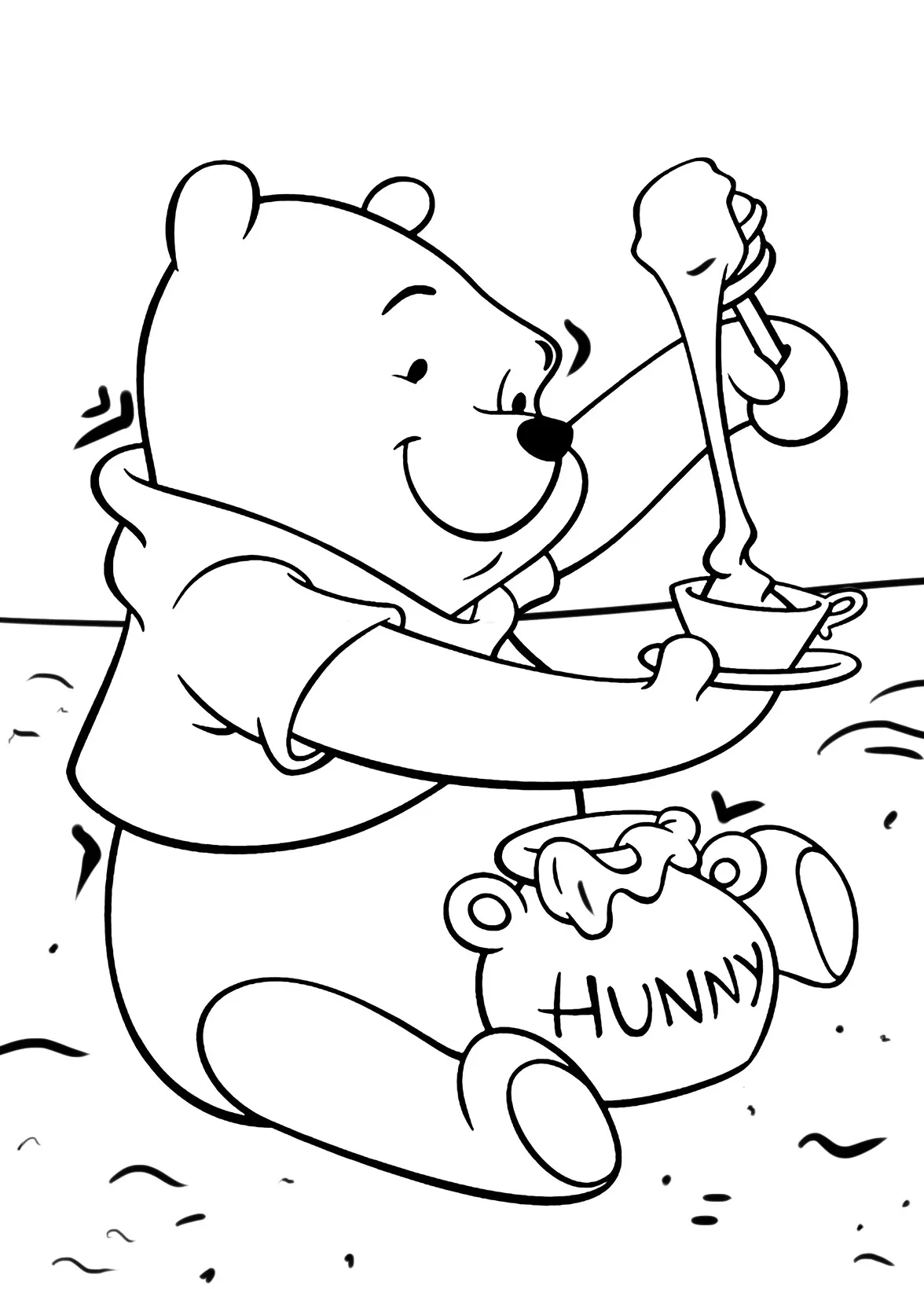 Dibujos para colorear e imprimir Winnie The Pooh