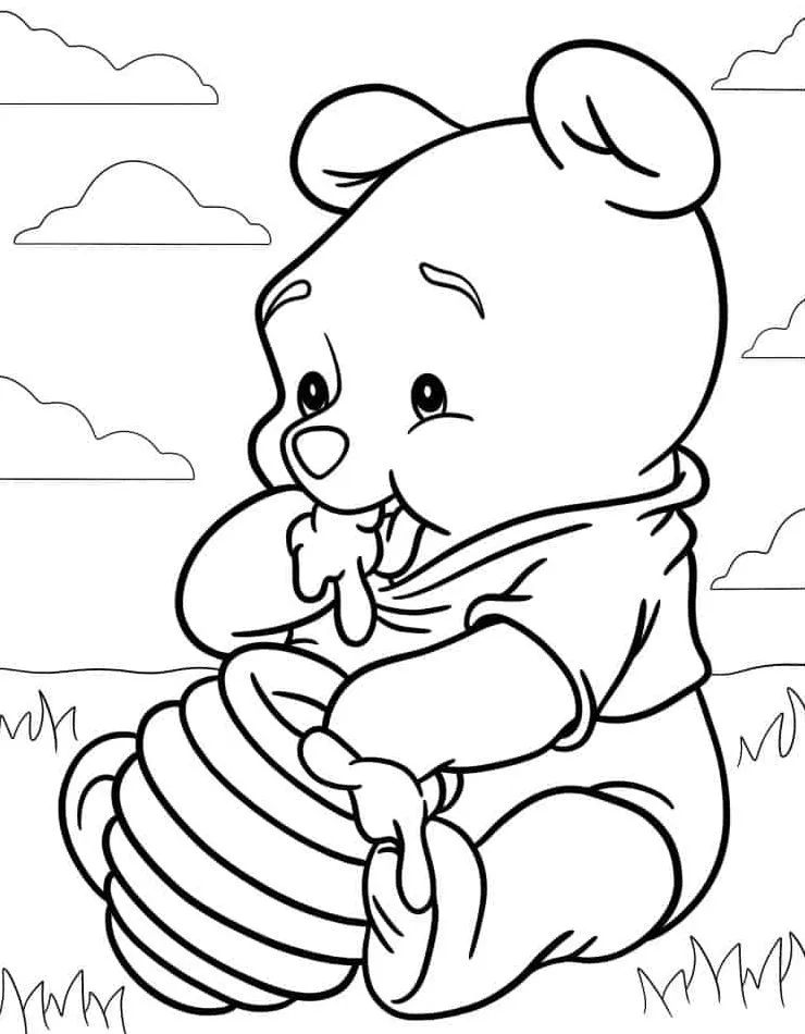 Dibujos para colorear e imprimir Winnie The Pooh