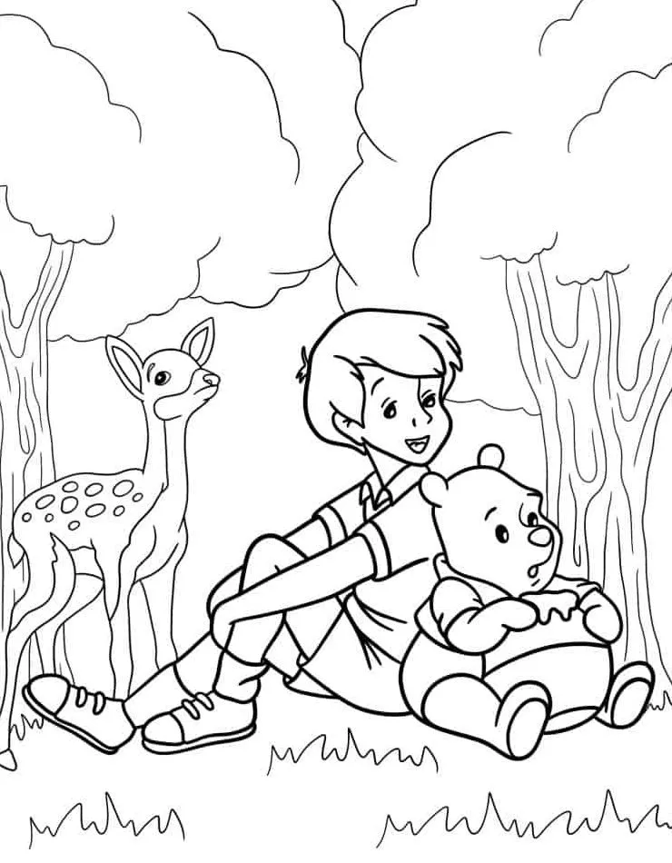 Dibujos para colorear e imprimir Winnie The Pooh