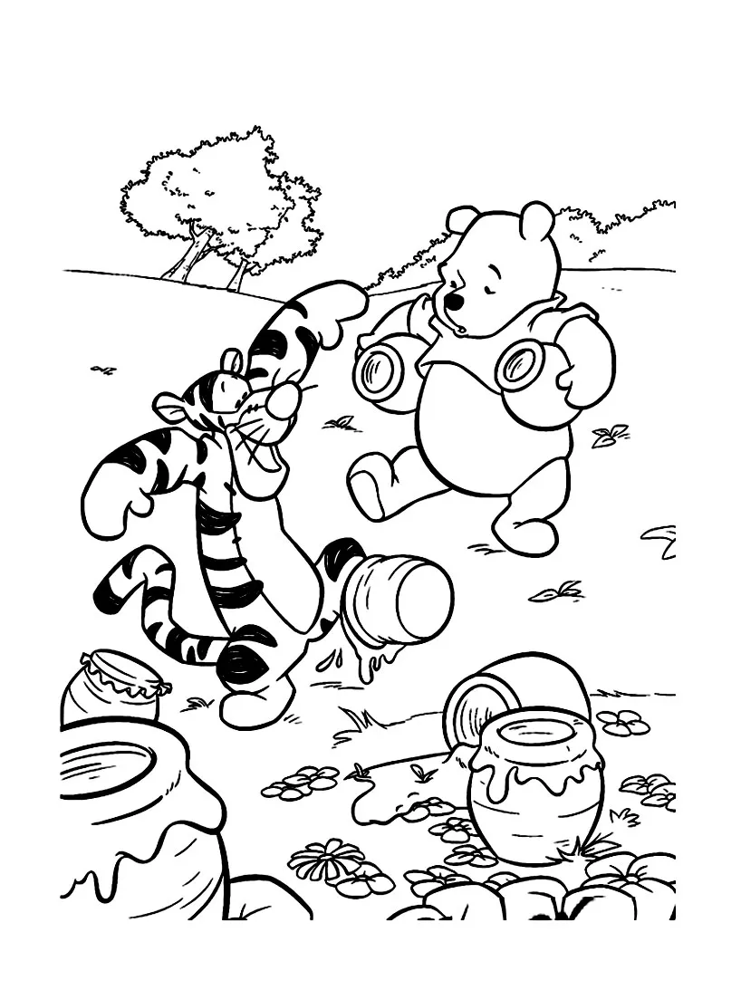 Dibujos para colorear e imprimir Winnie The Pooh