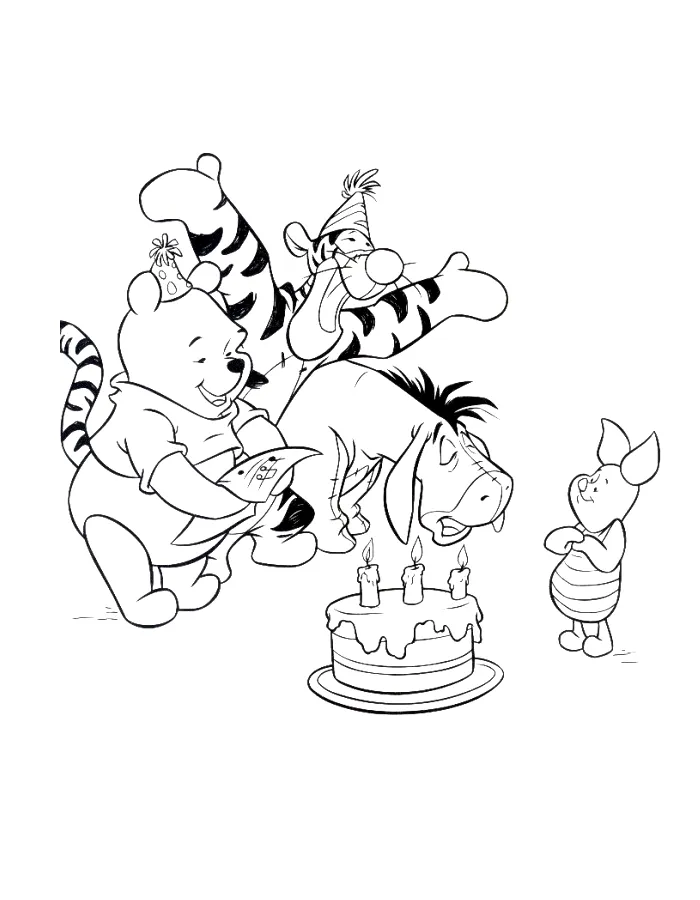 Dibujos para colorear e imprimir Winnie The Pooh