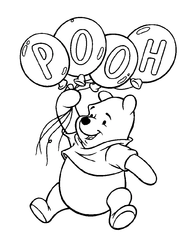 Dibujos para colorear e imprimir Winnie The Pooh