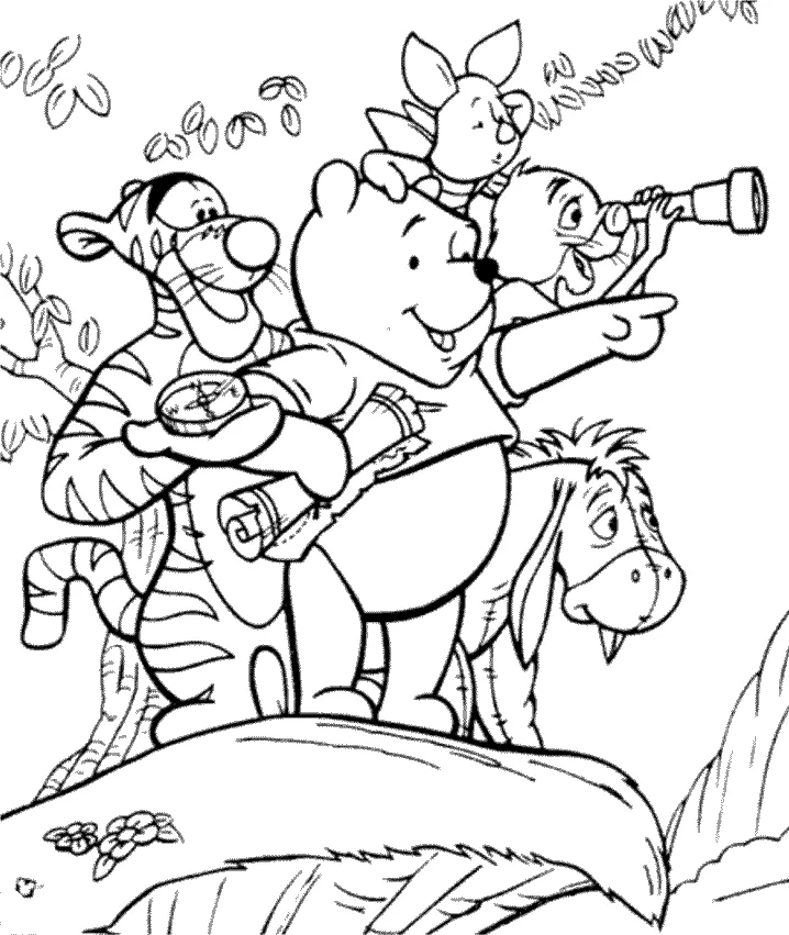 Dibujos para colorear e imprimir Winnie The Pooh