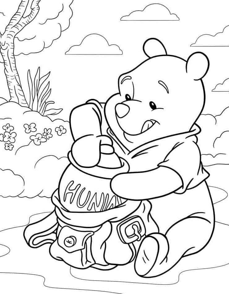 Dibujos para colorear e imprimir Winnie The Pooh