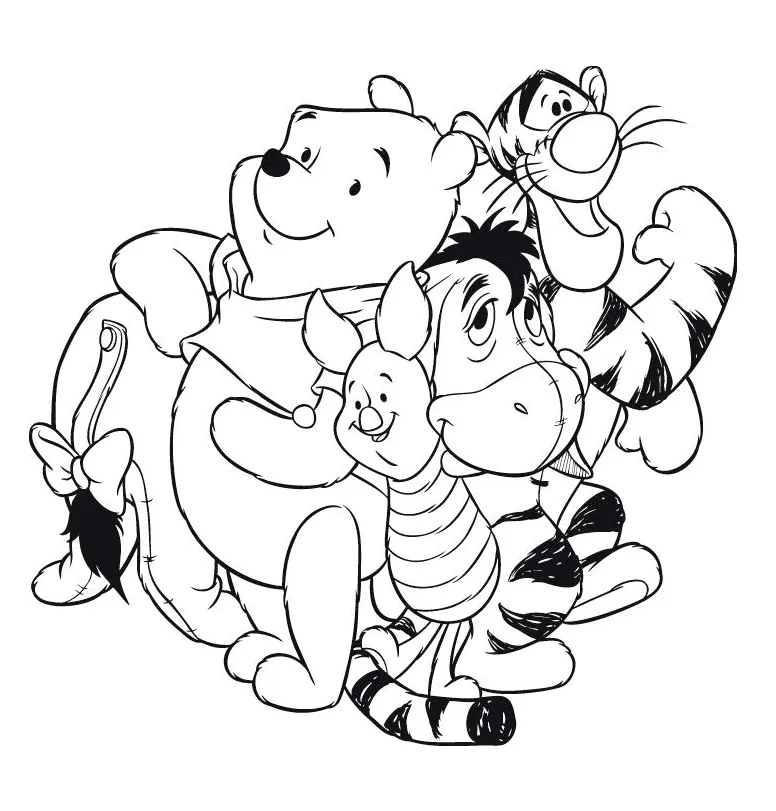 Dibujos para colorear e imprimir Winnie The Pooh