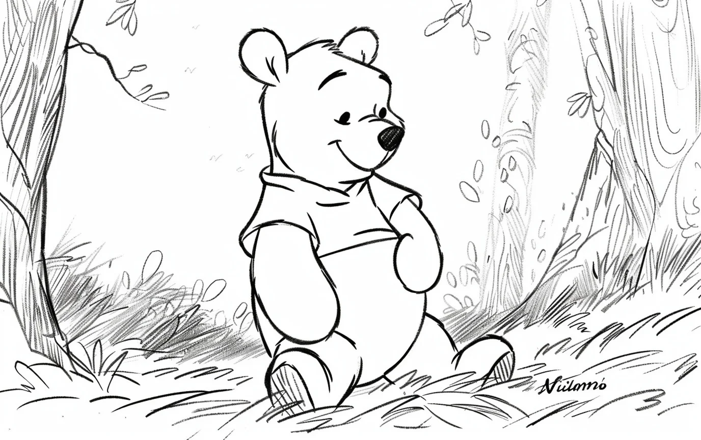 Dibujos para colorear e imprimir Winnie The Pooh