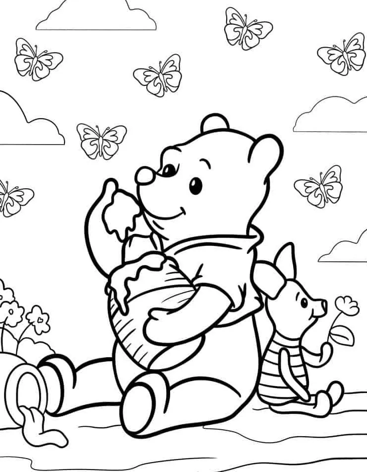 Dibujos para colorear e imprimir Winnie The Pooh