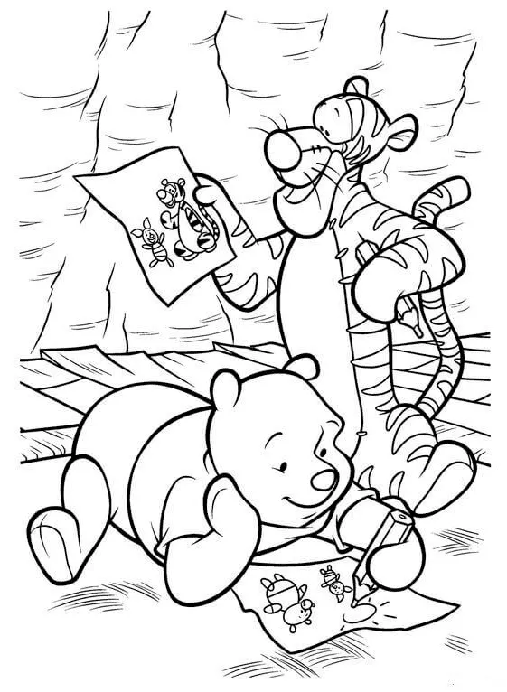 Dibujos para colorear e imprimir Winnie The Pooh