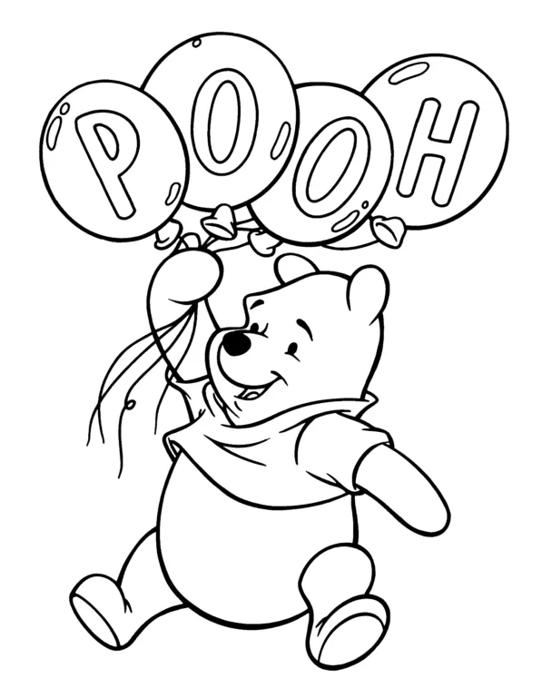 Dibujos para colorear e imprimir Winnie The Pooh