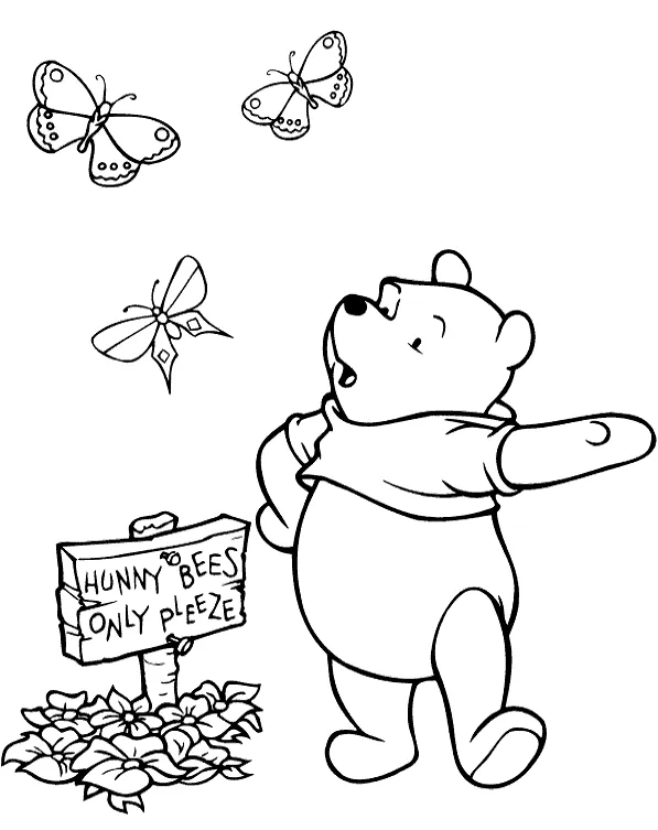 Dibujos para colorear e imprimir Winnie The Pooh