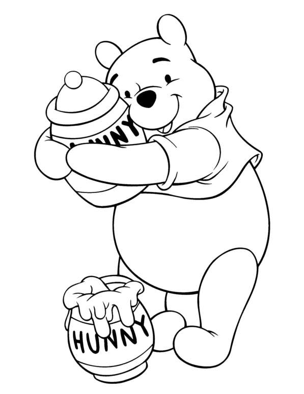 Dibujos para colorear e imprimir Winnie The Pooh