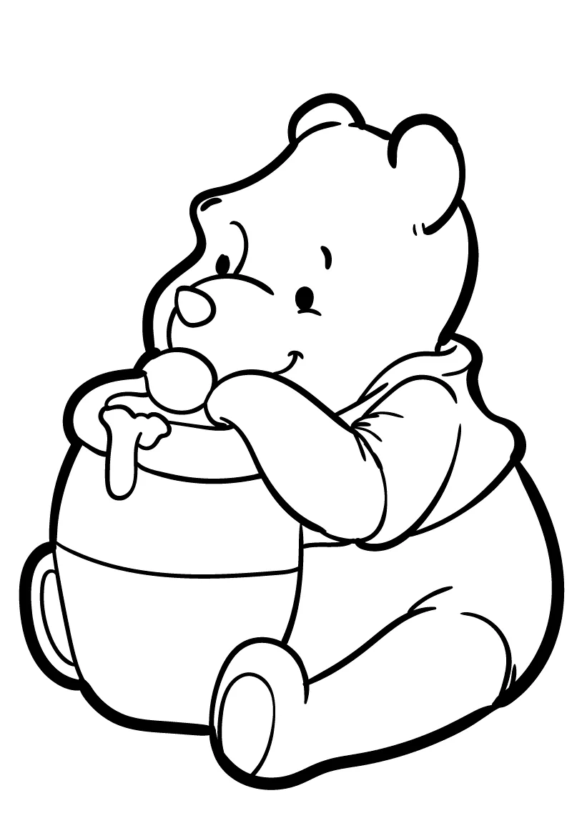 Dibujos para colorear e imprimir Winnie The Pooh