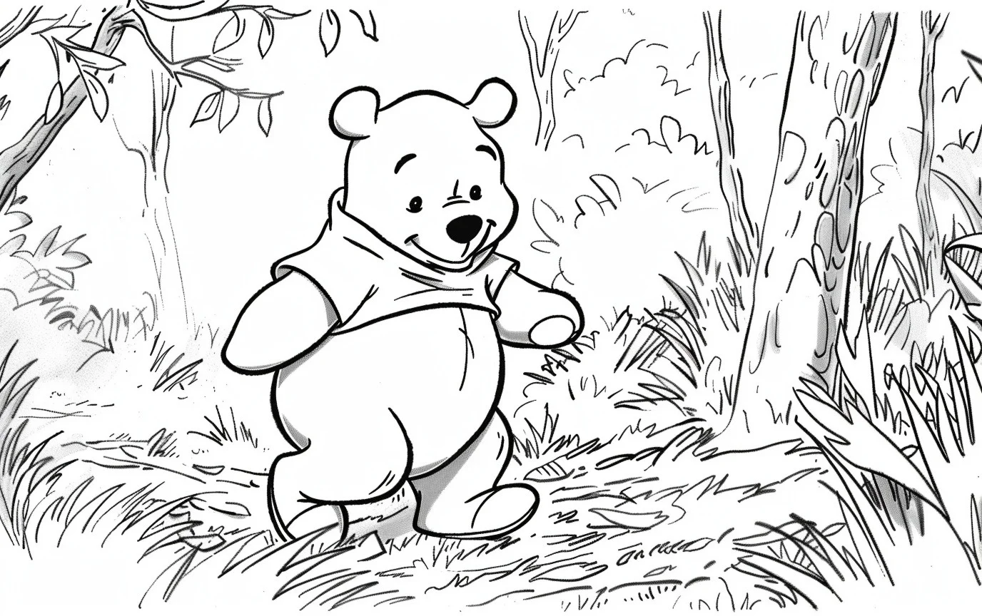 Dibujos para colorear e imprimir Winnie The Pooh