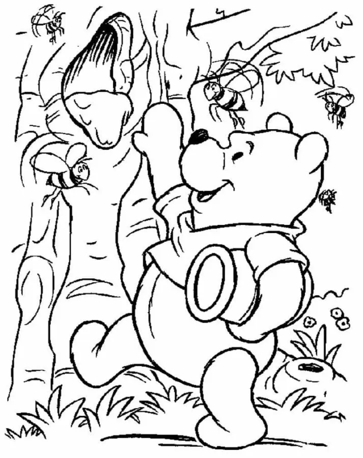 Dibujos para colorear e imprimir Winnie The Pooh