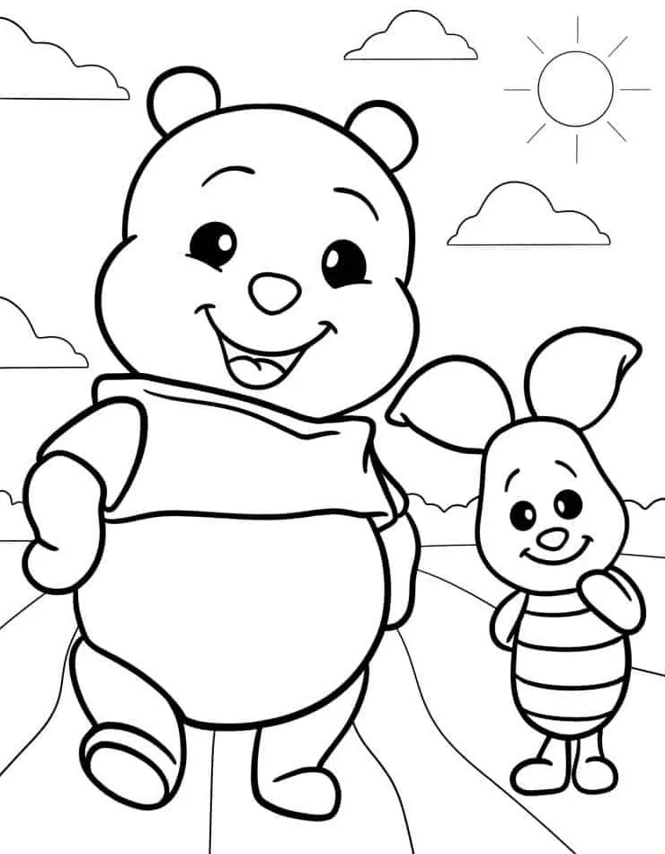 Dibujos para colorear e imprimir Winnie The Pooh