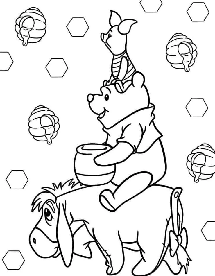 Dibujos para colorear e imprimir Winnie The Pooh