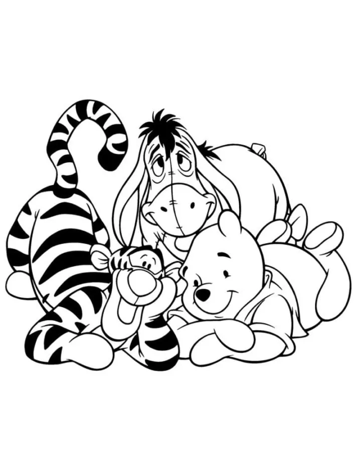 Dibujos para colorear e imprimir Winnie The Pooh