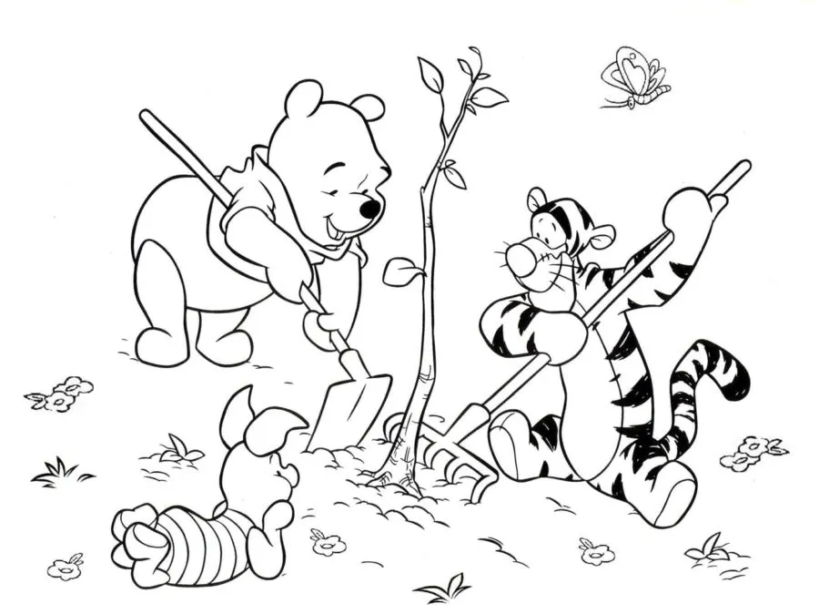 Dibujos para colorear e imprimir Winnie The Pooh