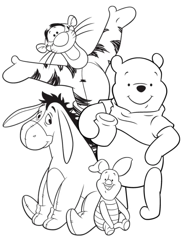 Dibujos para colorear e imprimir Winnie The Pooh