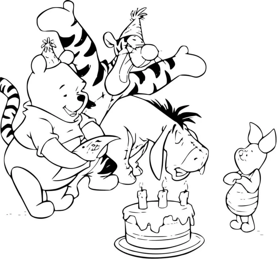 Dibujos para colorear e imprimir Winnie The Pooh