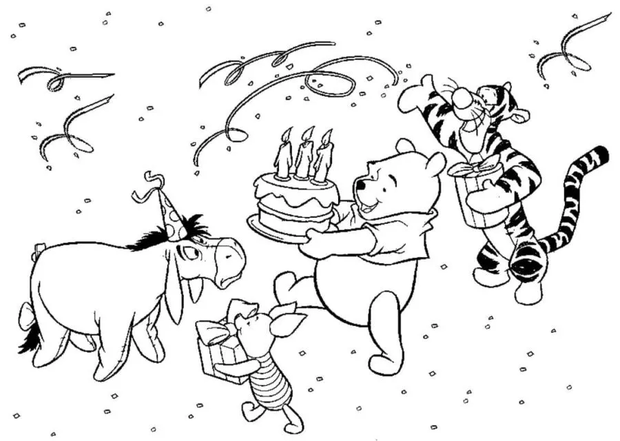 Dibujos para colorear e imprimir Winnie The Pooh