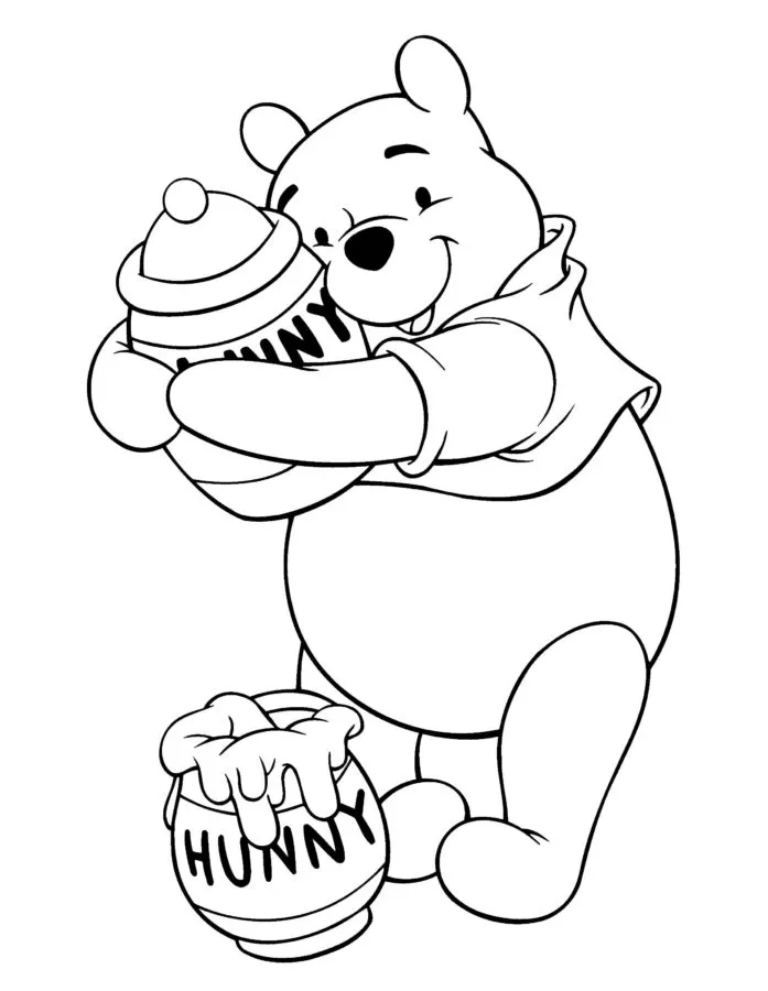 Dibujos para colorear e imprimir Winnie The Pooh