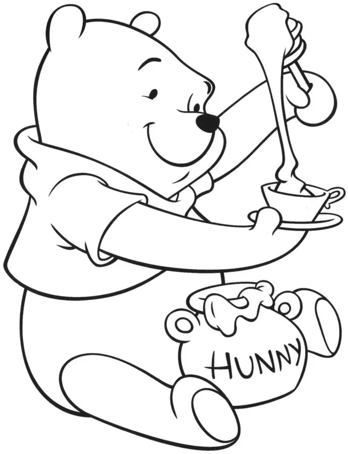 Dibujos para colorear e imprimir Winnie The Pooh