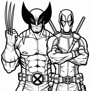 Wolverine coloring pages 11