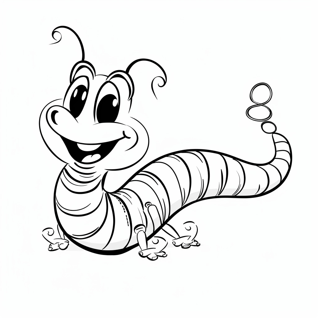 Dibujos para colorear e imprimir Worm