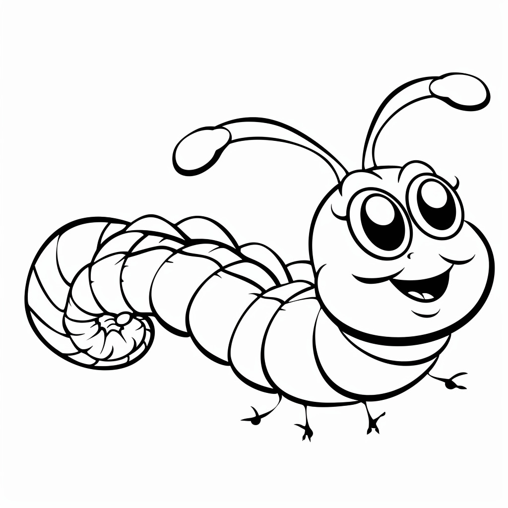 Worm coloring pages 23