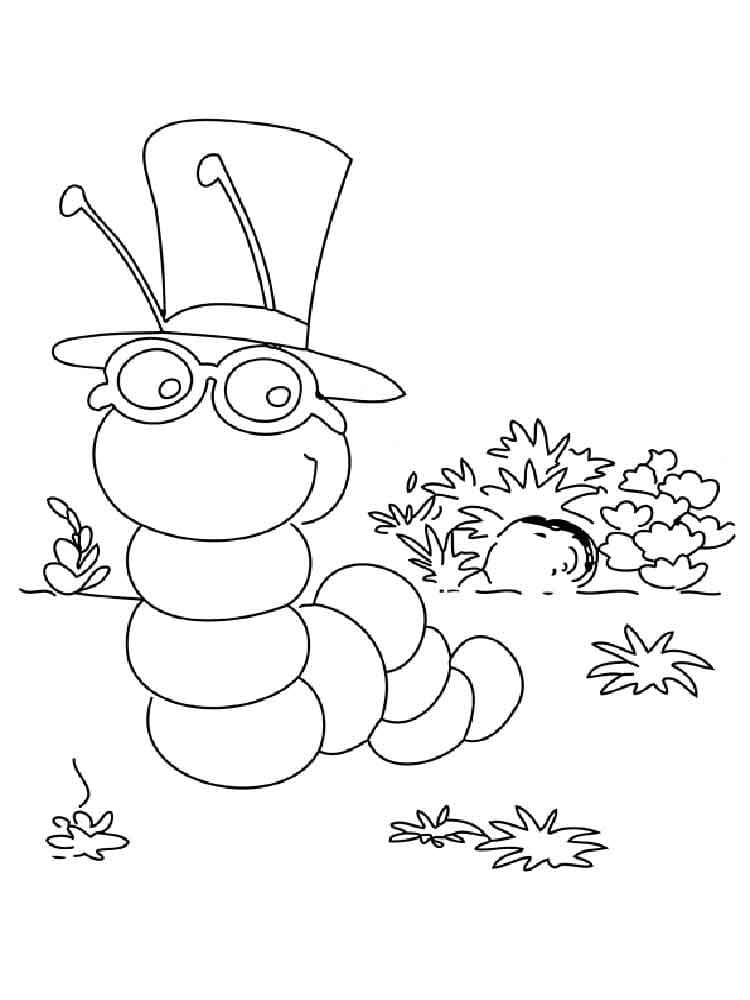 Dibujos para colorear e imprimir Worm