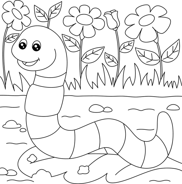 Dibujos para colorear e imprimir Worm