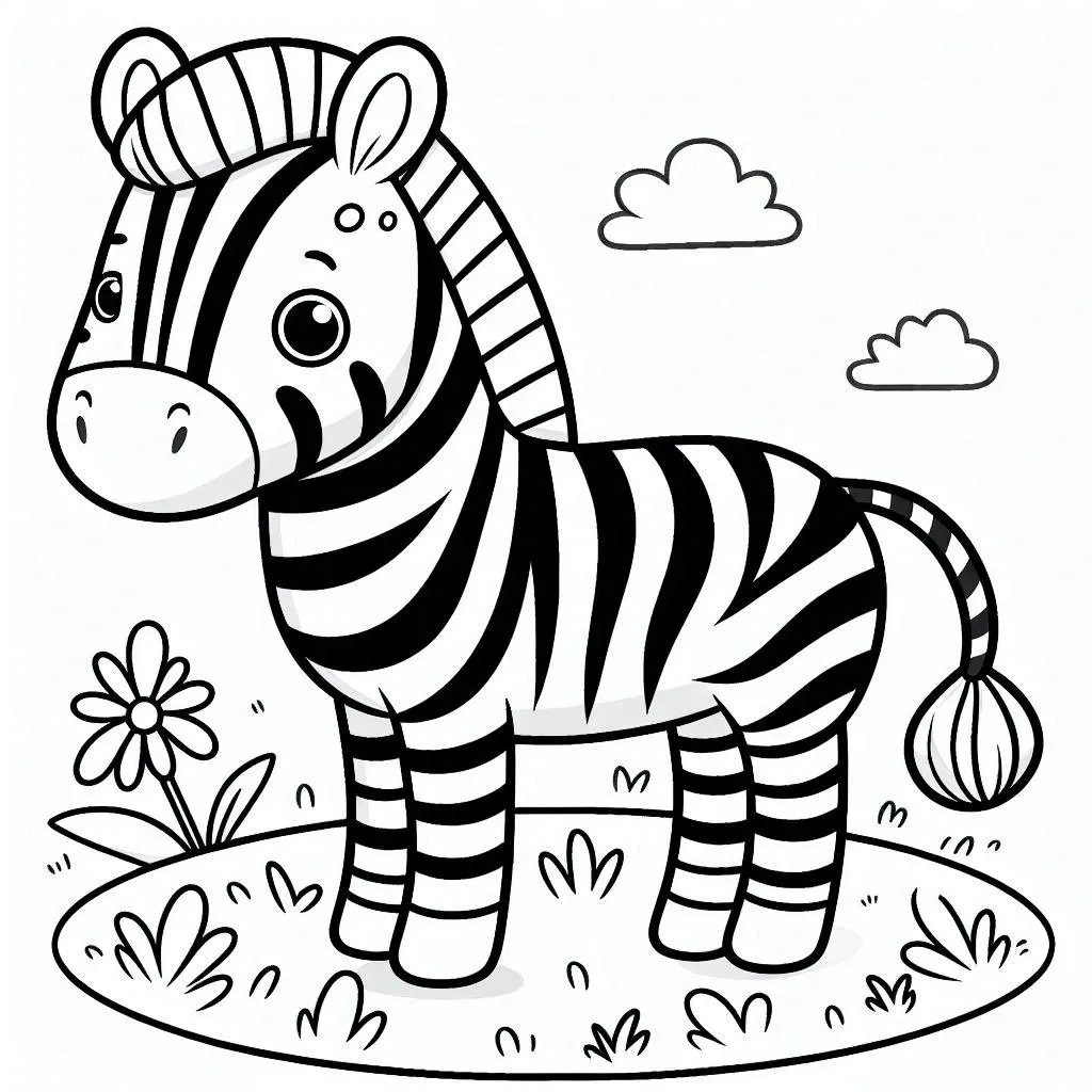 Dibujos para colorear e imprimir Zebra