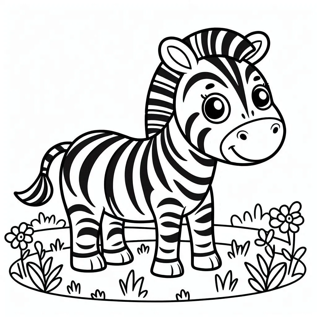 Dibujos para colorear e imprimir Zebra