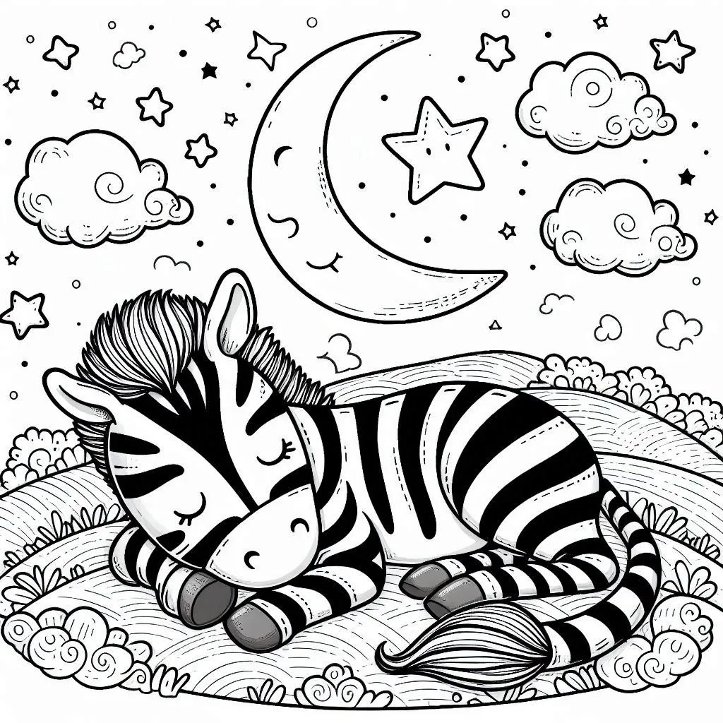 Dibujos para colorear e imprimir Zebra