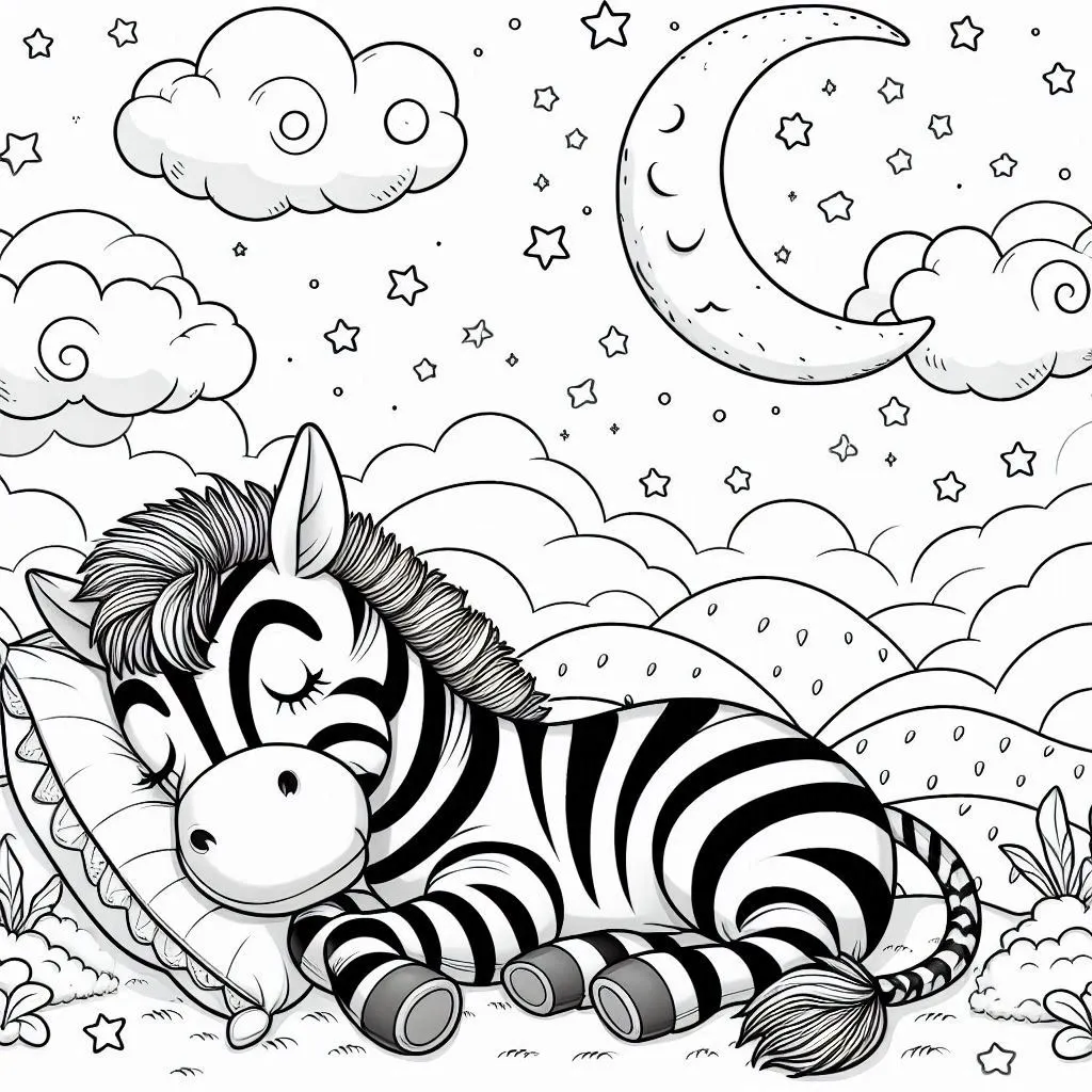 Dibujos para colorear e imprimir Zebra