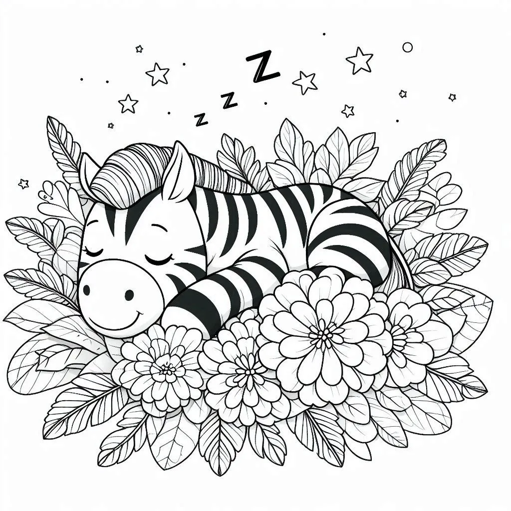 Dibujos para colorear e imprimir Zebra