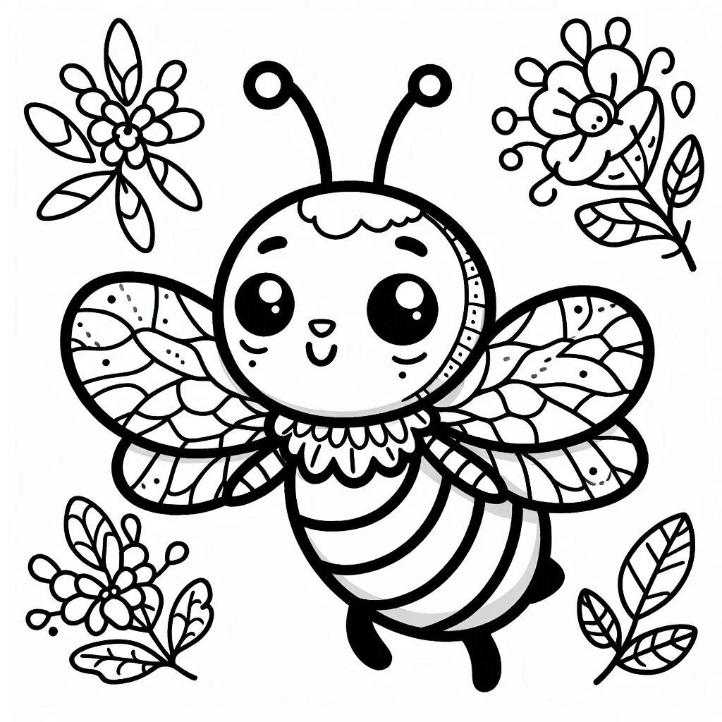 Dibujos para colorear e imprimir Bees