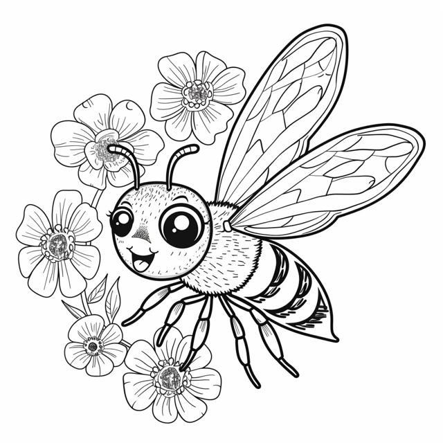 Dibujos para colorear e imprimir Bees