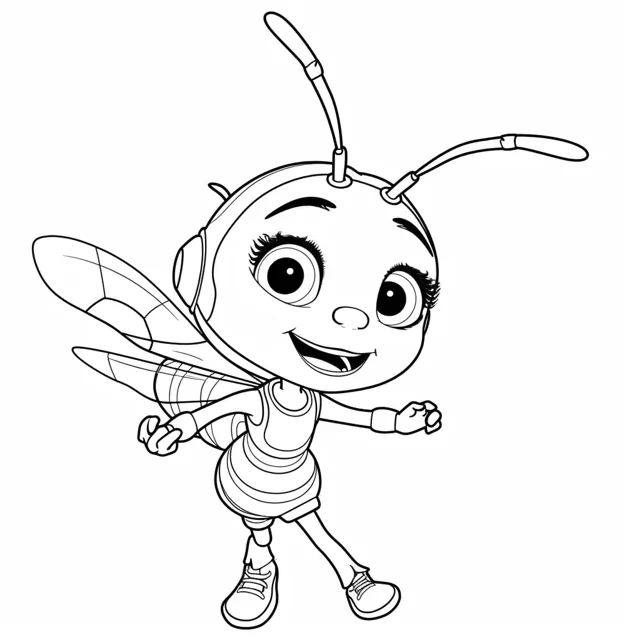 bees coloring page 57