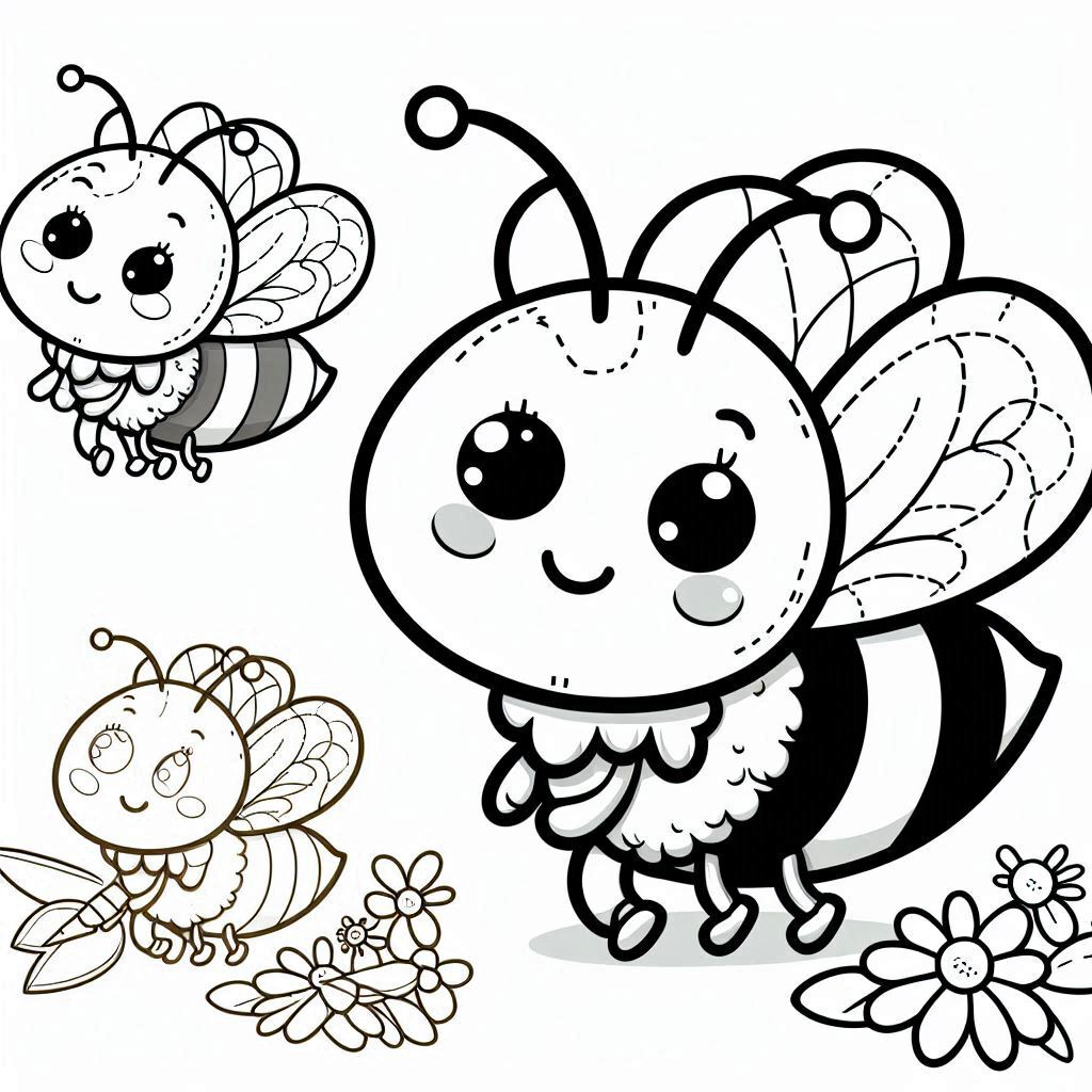 Dibujos para colorear e imprimir Bees