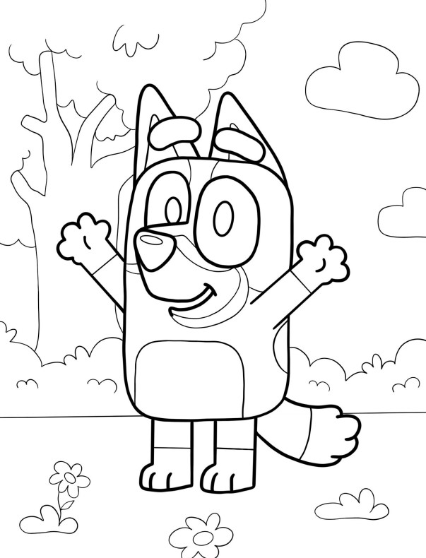 bluey coloring pages 23