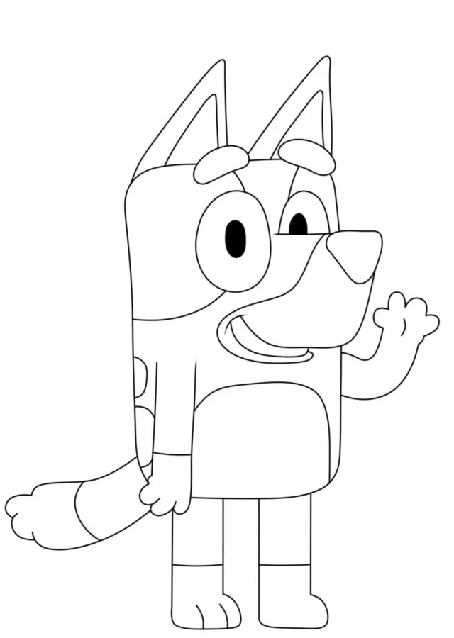 Dibujos para colorear e imprimir Bluey